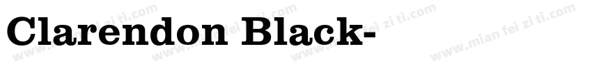 Clarendon Black字体转换
